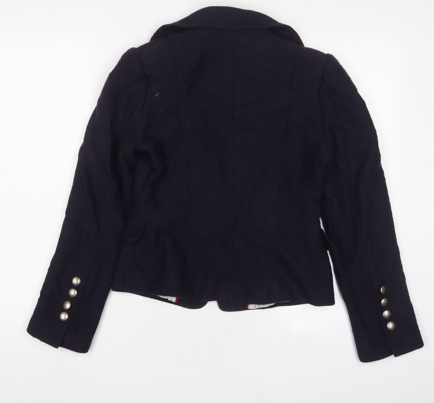 Marks and Spencer Womens Blue Jacket Blazer Size 10 Hook & Eye