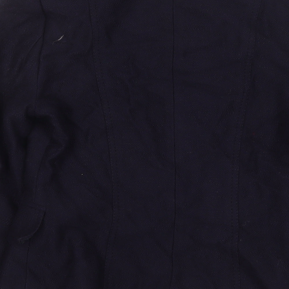 Marks and Spencer Womens Blue Jacket Blazer Size 10 Hook & Eye