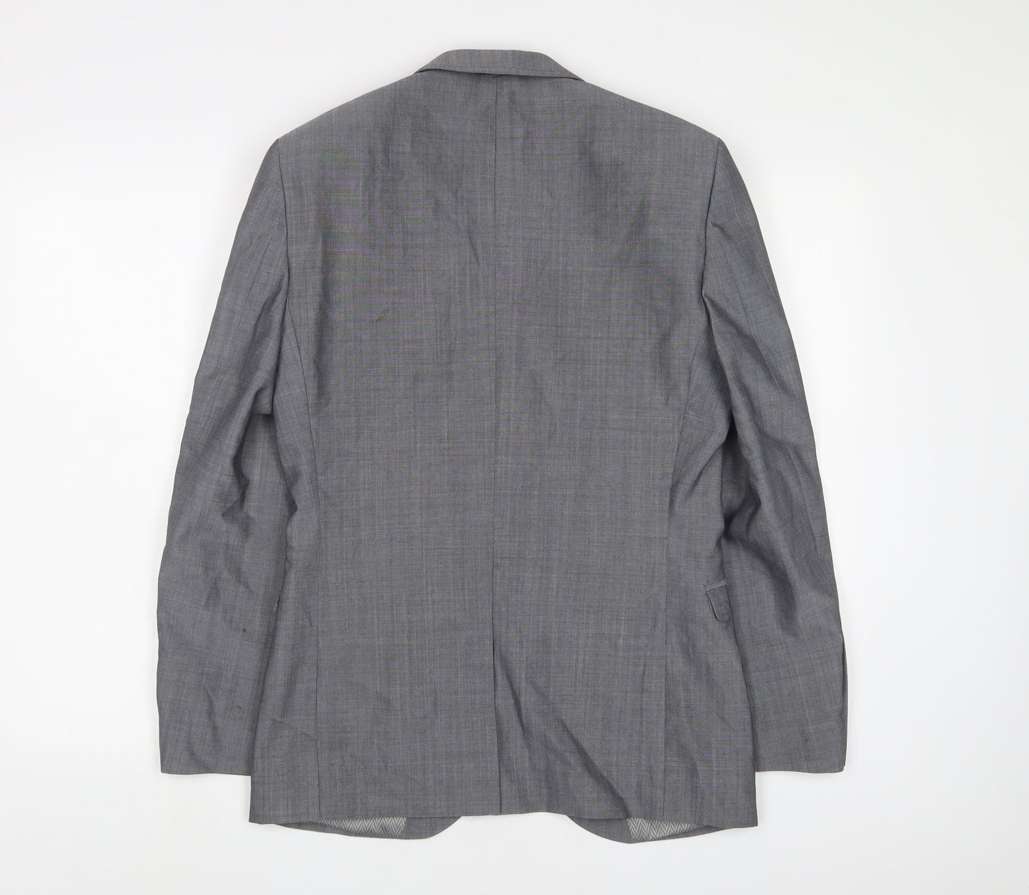 NEXT Mens Grey Wool Jacket Suit Jacket Size 36 Regular