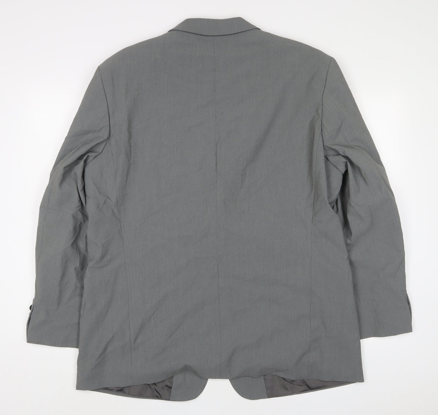 C&A Mens Grey Polyester Jacket Suit Jacket Size 44 Regular
