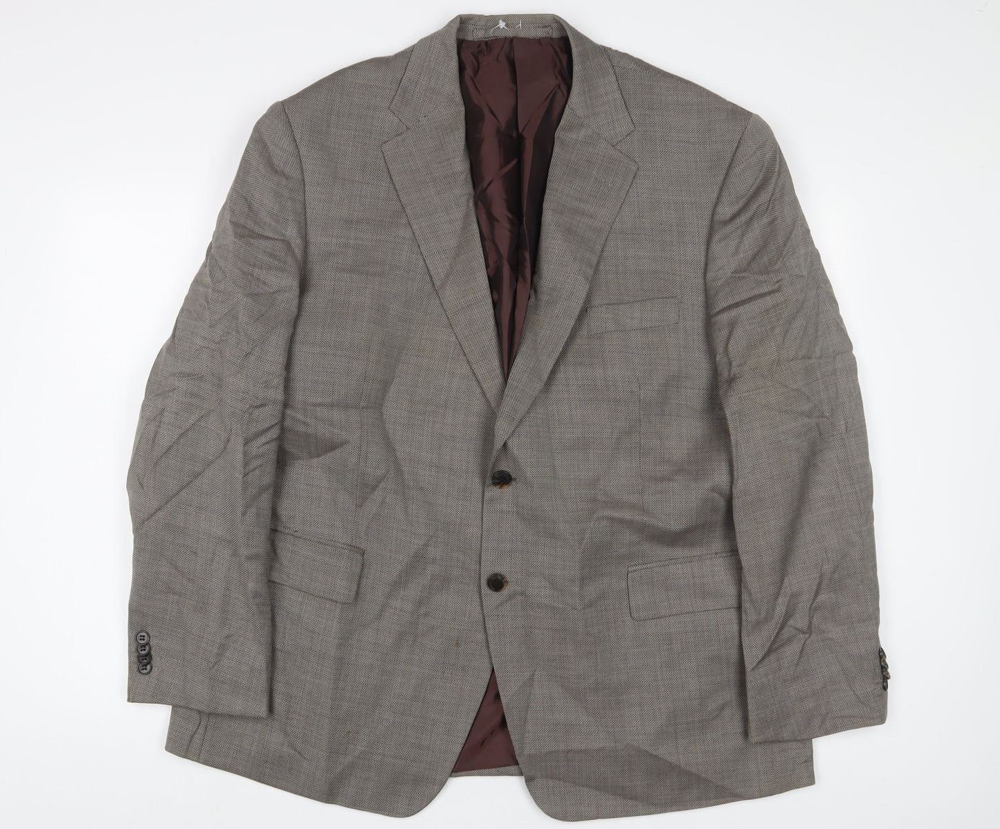 Marks and Spencer Mens Grey Wool Jacket Suit Jacket Size 46 Regular