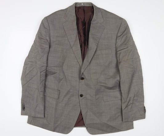 Marks and Spencer Mens Grey Wool Jacket Suit Jacket Size 46 Regular