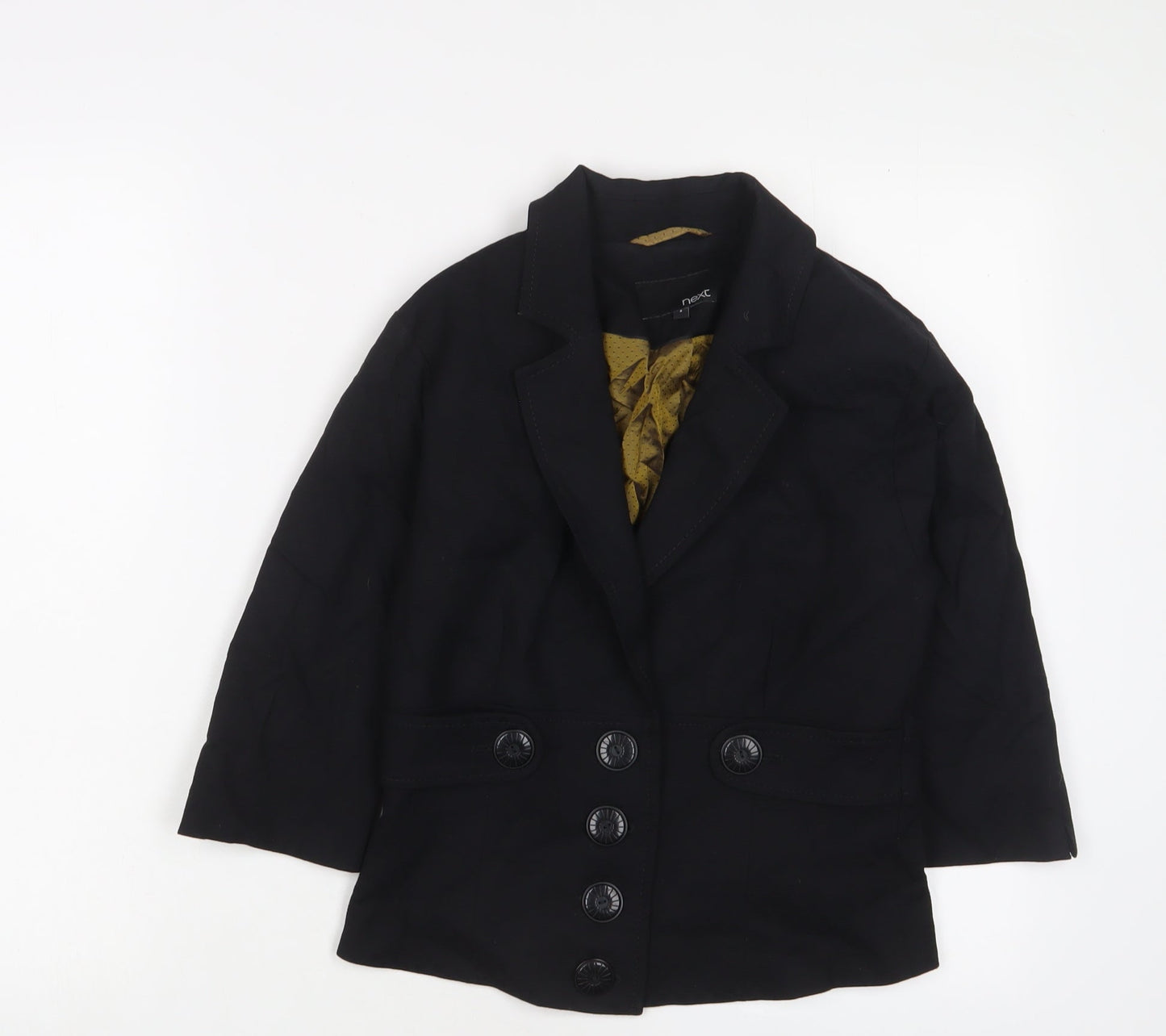 NEXT Womens Black Jacket Blazer Size 8 Button