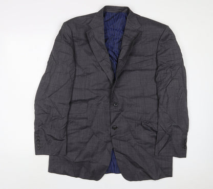 Marks & Spencer Mens Grey Wool Jacket Suit Jacket Size 42 Regular