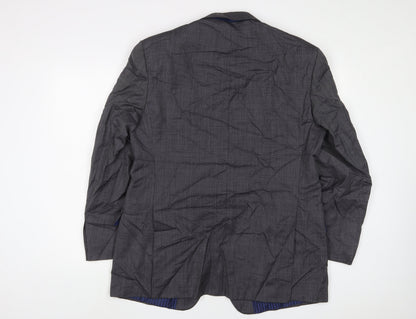 Marks & Spencer Mens Grey Wool Jacket Suit Jacket Size 42 Regular