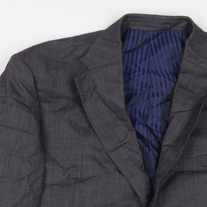 Marks & Spencer Mens Grey Wool Jacket Suit Jacket Size 42 Regular