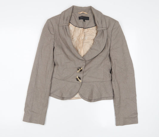 NEXT Womens Brown Jacket Blazer Size 10 Button