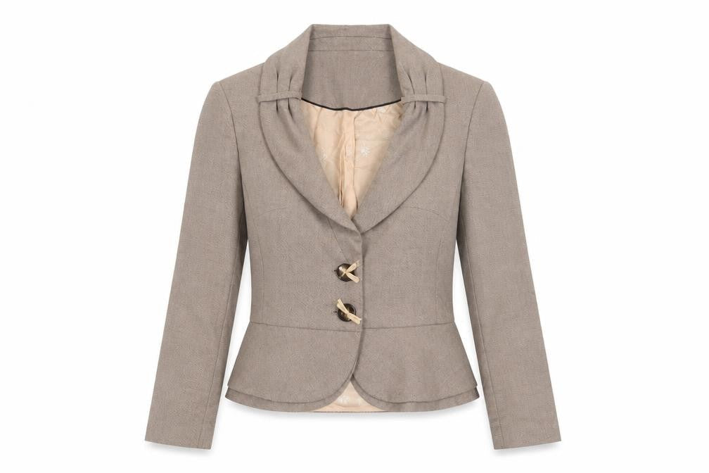 Next Womens Brown Jacket Blazer Size 10 Button