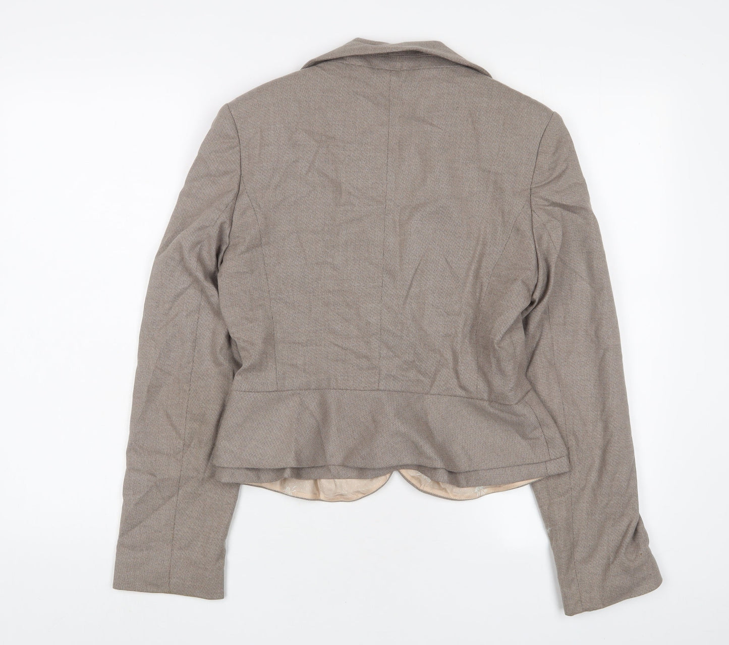 NEXT Womens Brown Jacket Blazer Size 10 Button