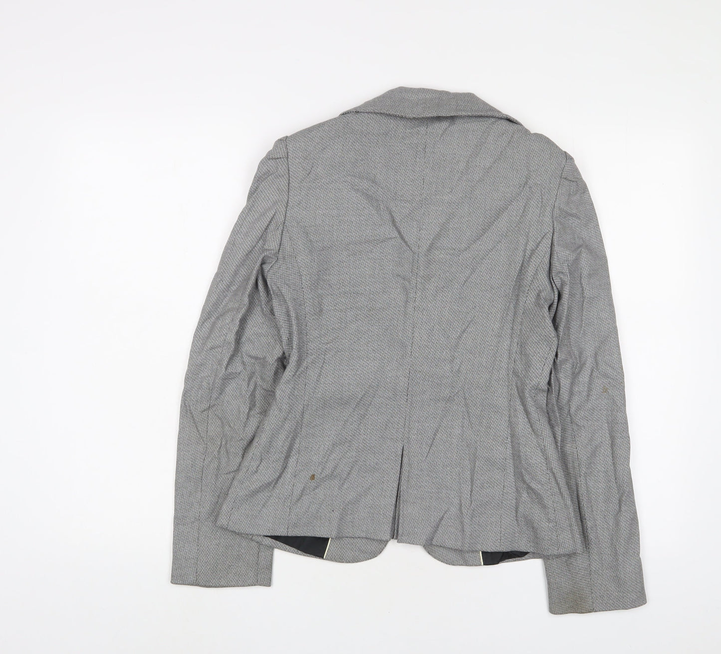 NEXT Womens Grey Jacket Blazer Size 8 Button