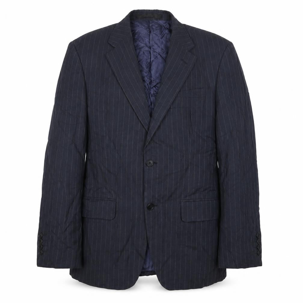 Marks & Spencer Mens Blue Linen Jacket Suit Jacket Size 38 Regular