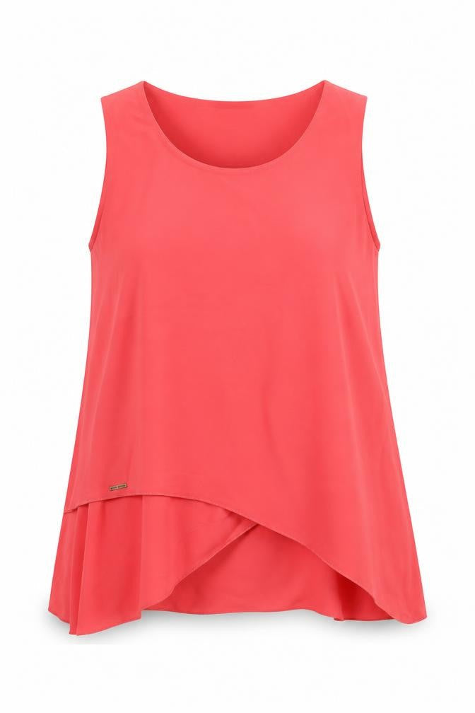Chic Dress Womens Pink Polyester Basic Button-Up Size M Scoop Neck