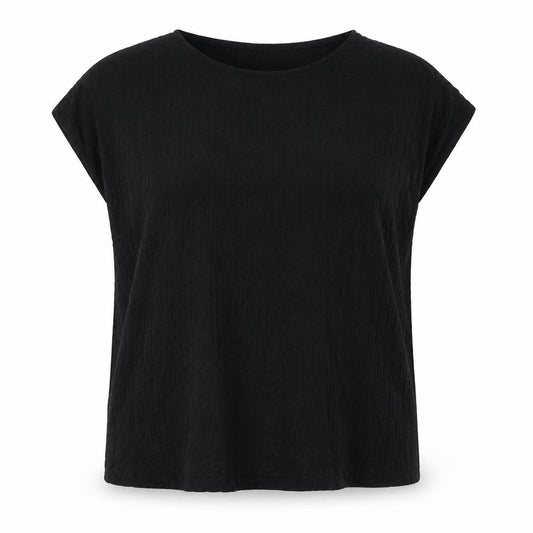 Marks and Spencer Womens Black Polyester Basic Button-Up Size 20 Boat Neck