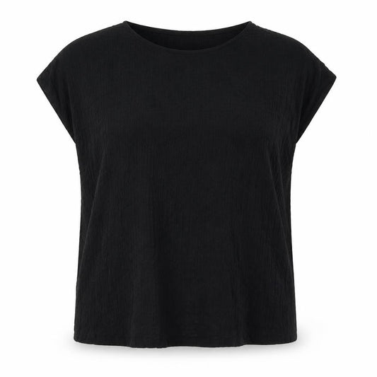 Marks and Spencer Womens Black Polyester Basic Button-Up Size 20 Boat Neck