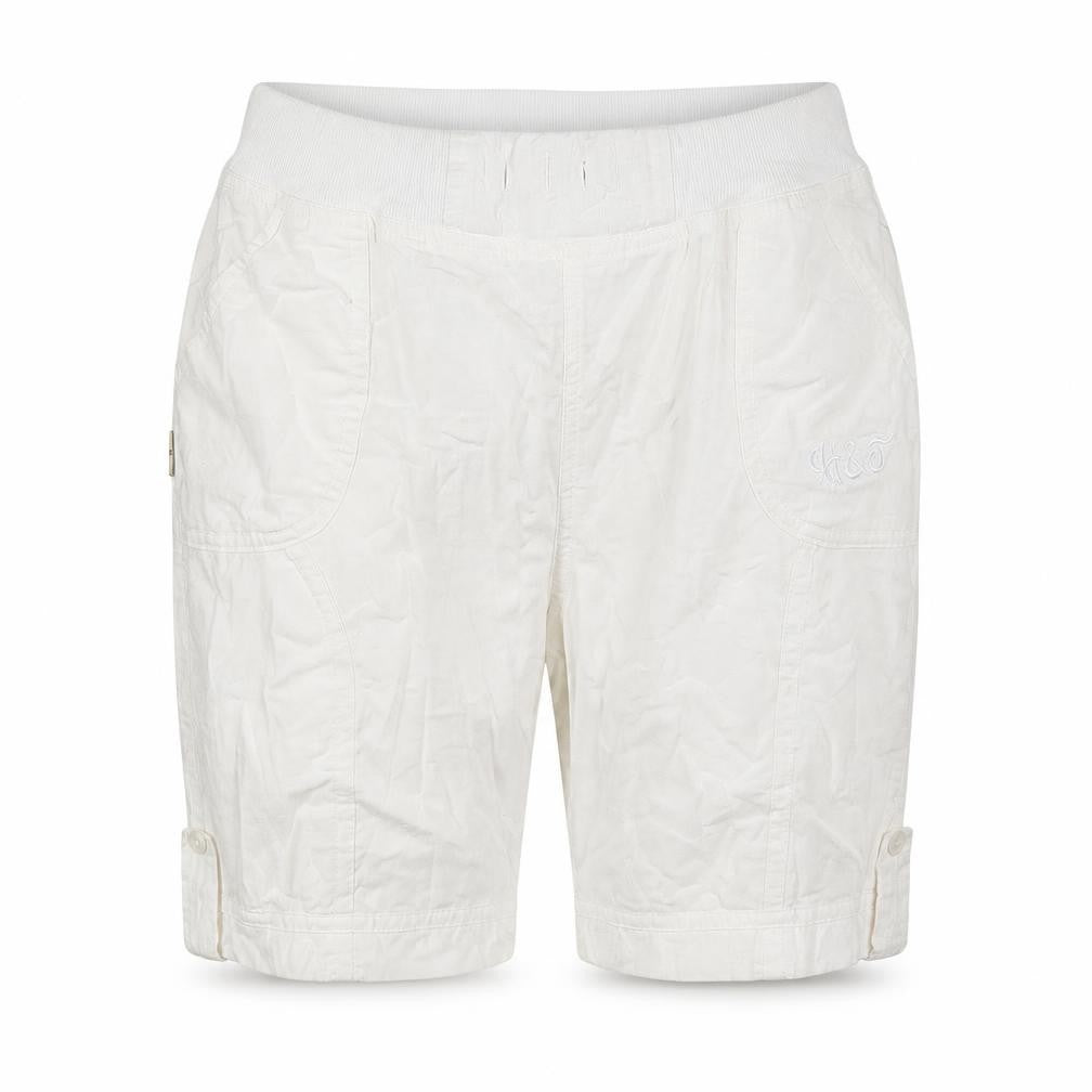 Halteks Womens White Cotton Basic Shorts Size XL L8 in Regular
