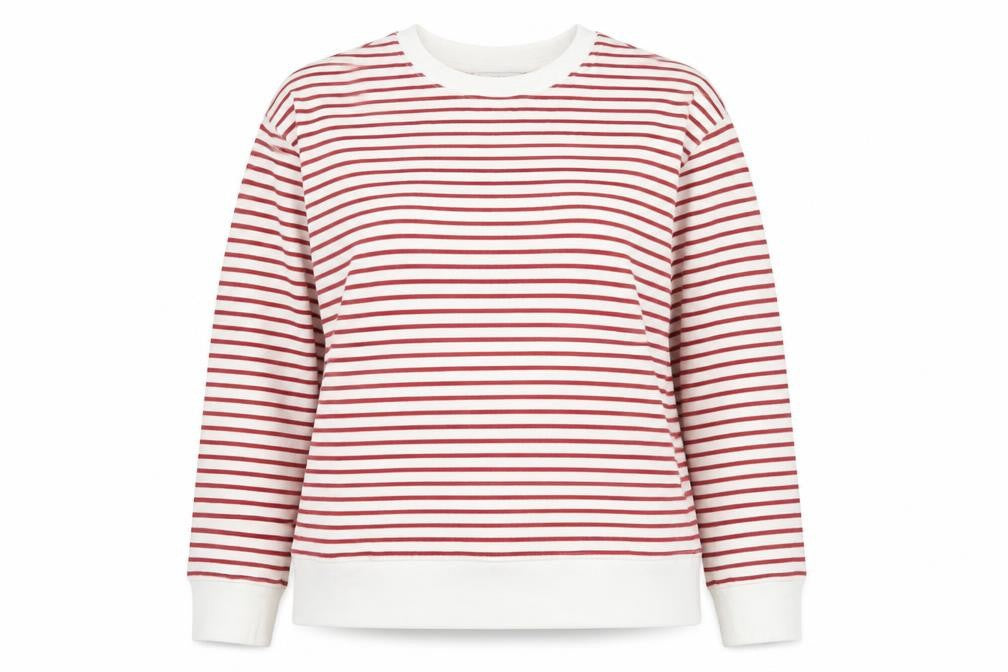 Marks and Spence Womens White Cotton Pullover Sweatshirt Size M