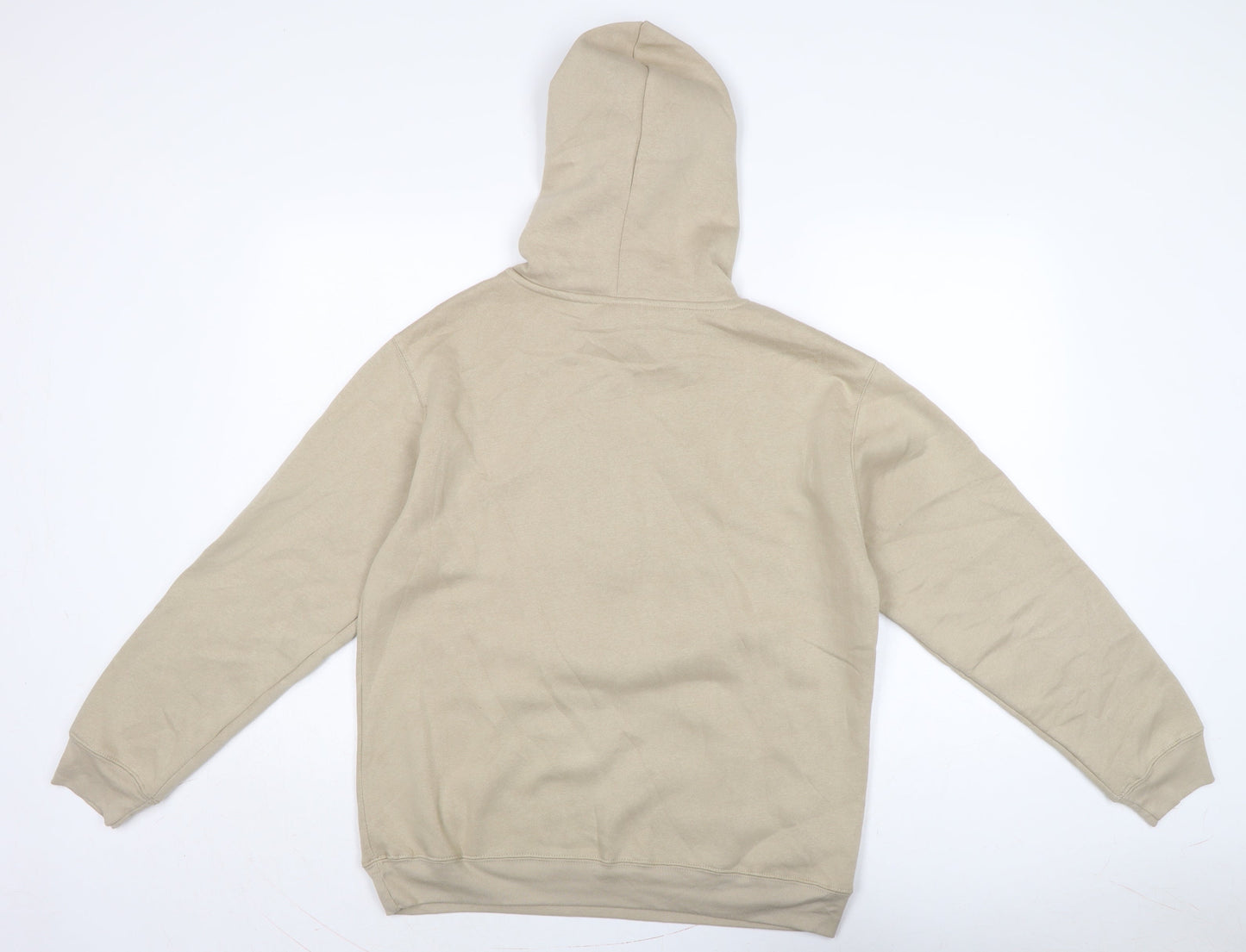 Disney Womens Beige Cotton Pullover Hoodie Size M
