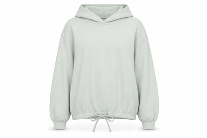 H&M Womens Green Cotton Pullover Hoodie Size M Drawstring