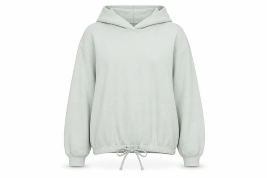 H&M Womens Green Cotton Pullover Hoodie Size M Drawstring