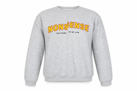 Zara Womens Grey Cotton Pullover Sweatshirt Size S
