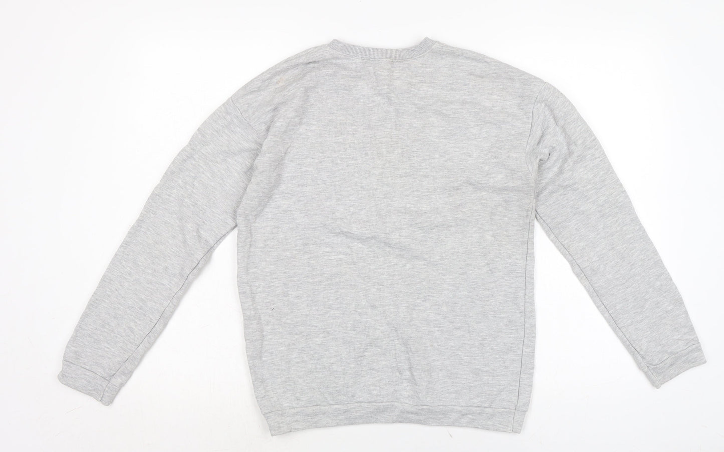 Zara Womens Grey Cotton Pullover Sweatshirt Size S