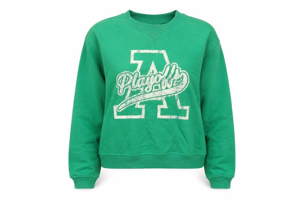 Divided Womens Green Cotton Pullover Sweatshirt Size M