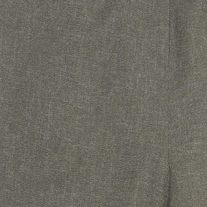 Alex & Co Womens Brown Polyester Trousers Size 12 L29 in Regular Zip