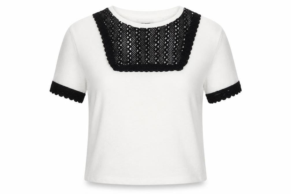Top Shop Womens White Scoop Neck Polyester Pullover Jumper Size 6