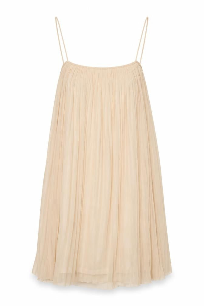 Top Shop Womens Ivory Polyester A-Line Size 10 Scoop Neck