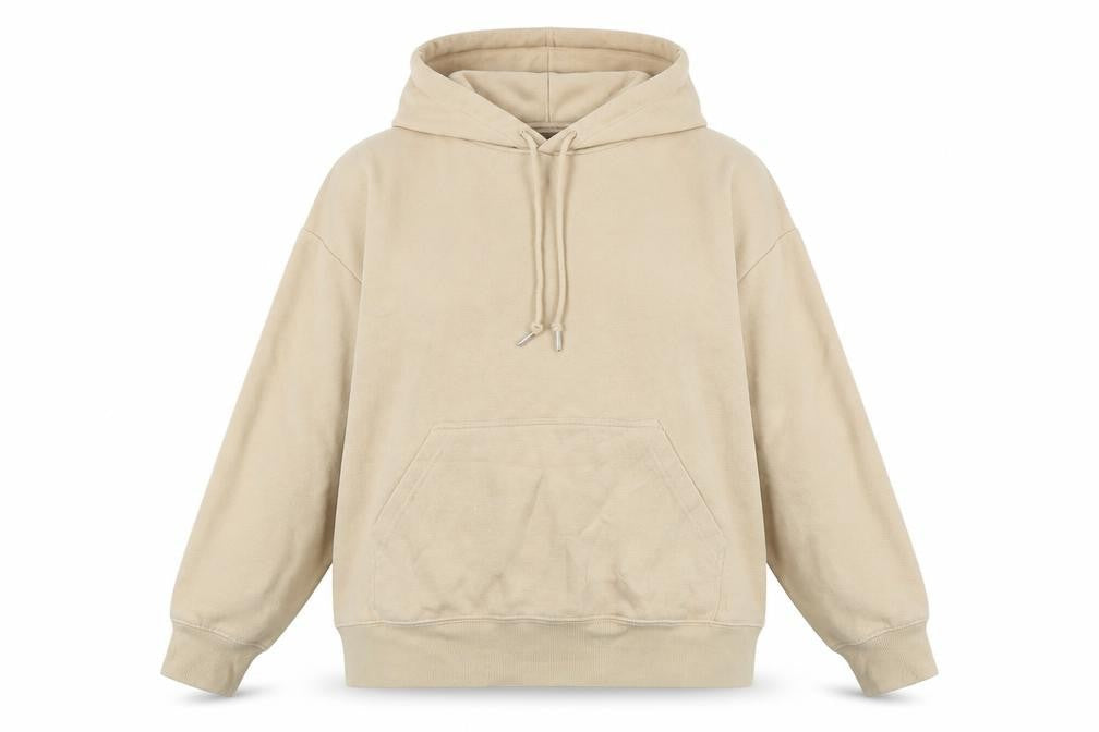 H&M Womens Beige Polyester Pullover Hoodie Size XL