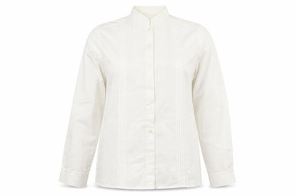 St Michael Womens White Polyester Basic Button-Up Size 14 Collared