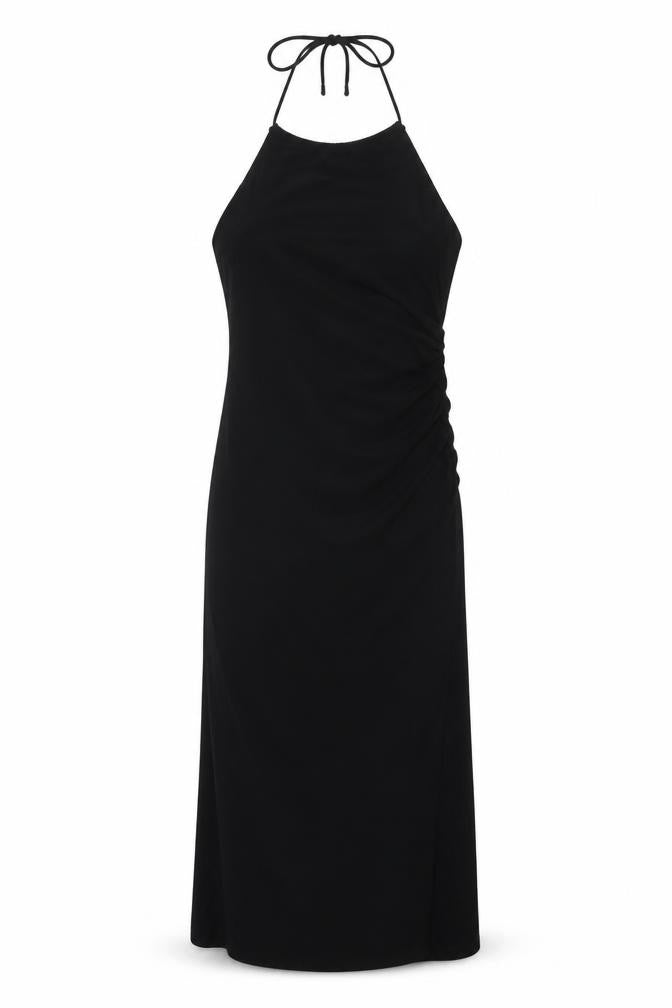 Bershka Womens Black Polyester Bodycon Size M Square Neck Pullover