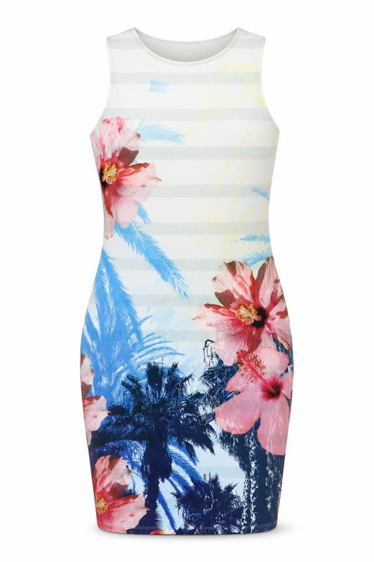 Next Womens Multicoloured Floral Polyester A-Line Size 8 Round Neck Pullover