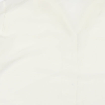 Bella Moda Womens White Polyester Basic Button-Up Size 20 Collared
