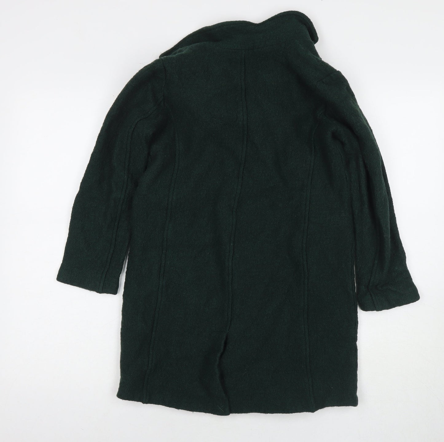 Paul Costelloe Womens Green Overcoat Coat Size 8 Button
