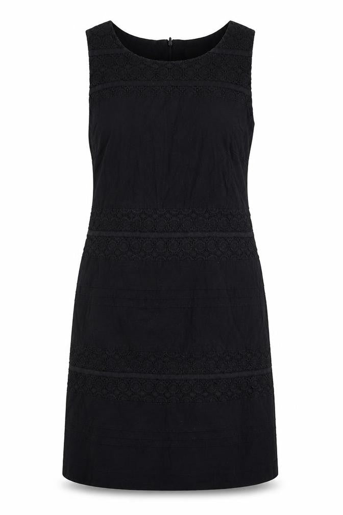 Autonomy Womens Black Cotton A-Line Size 14 Round Neck Zip