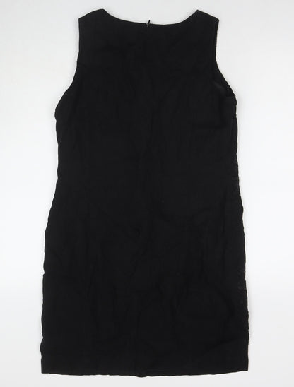 Autonomy Womens Black Cotton A-Line Size 14 Round Neck Zip