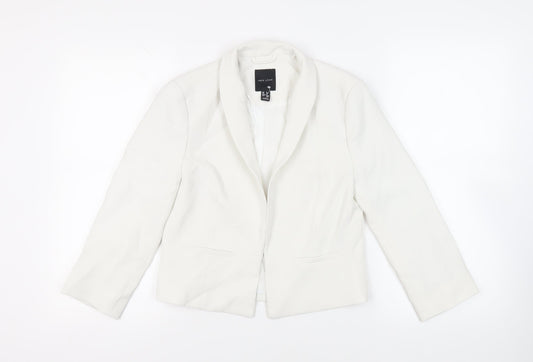New Look Womens White Jacket Blazer Size 8 - Open