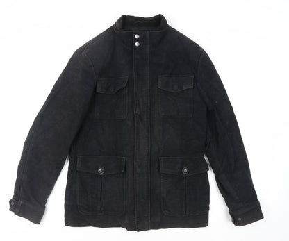 Next Mens Black Jacket Size M Zip