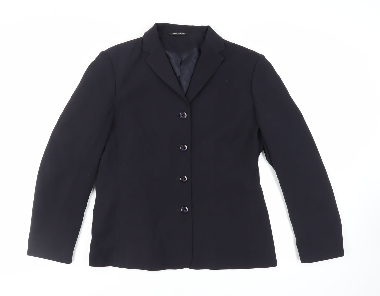 Dunnes Stores Womens Blue Jacket Blazer Size 14 Button