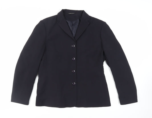 Dunnes Stores Womens Blue Jacket Blazer Size 14 Button