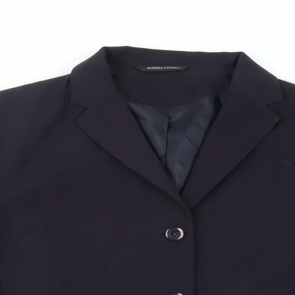 Dunnes Stores Womens Blue Jacket Blazer Size 14 Button