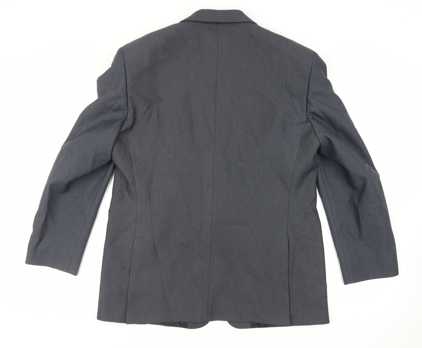 Greenwoods Mens Blue Polyester Jacket Suit Jacket Size 42 Regular