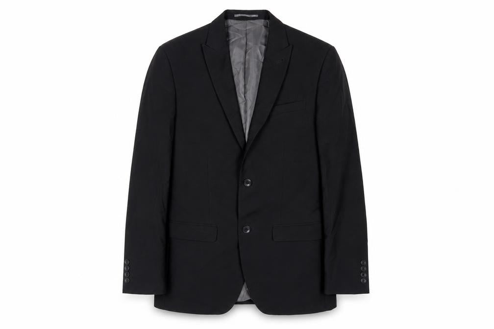 NEXT Mens Black Polyester Jacket Suit Jacket Size 36 Regular