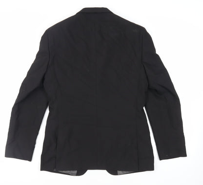 Next Mens Black Polyester Jacket Suit Jacket Size 36 Regular