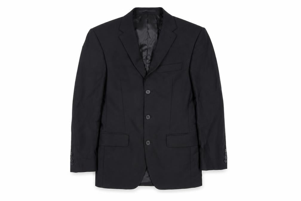 NEXT Mens Black Polyester Jacket Suit Jacket Size 36 Regular