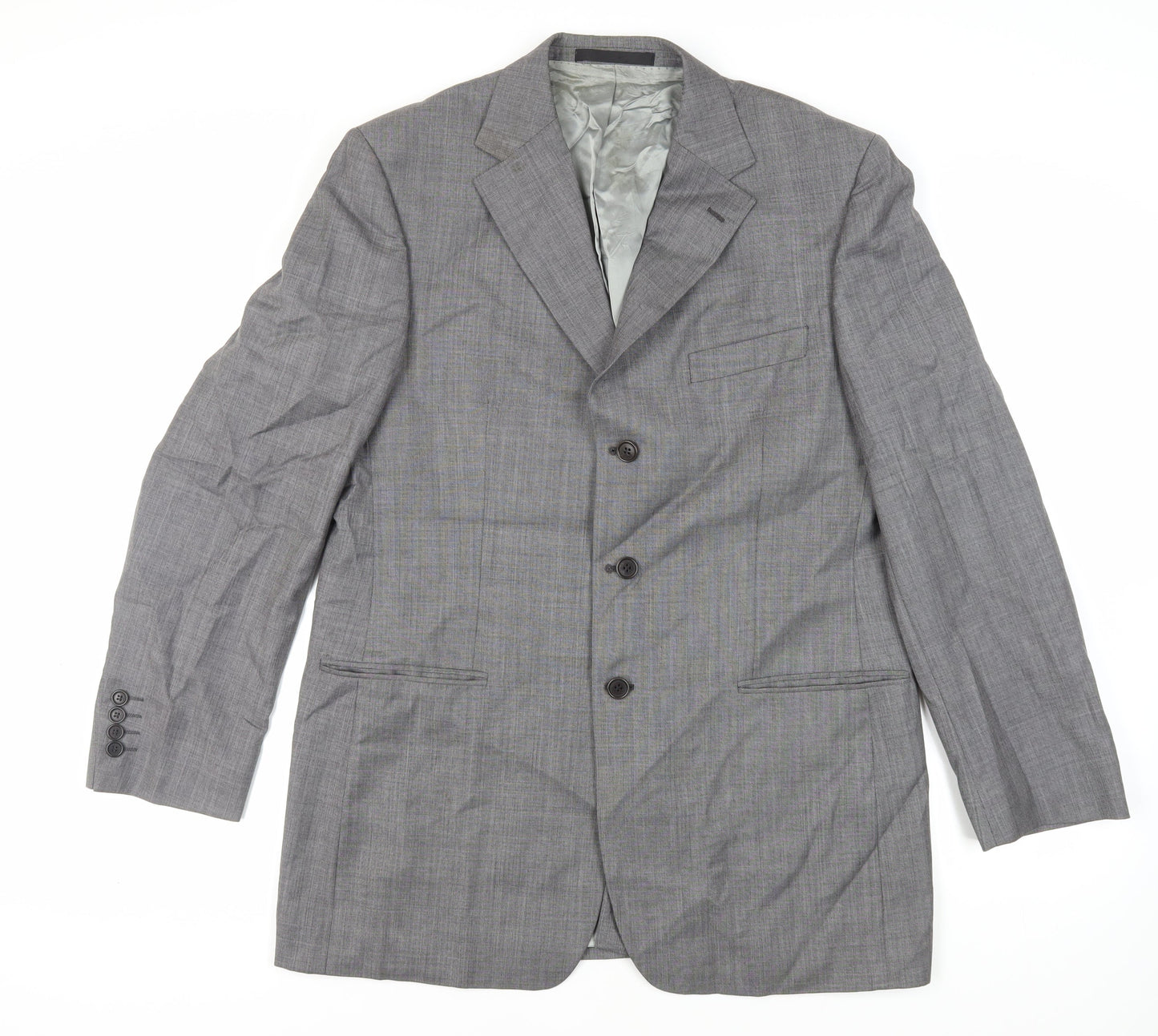 Marks and Spencer Mens Grey Wool Jacket Suit Jacket Size 42 Regular