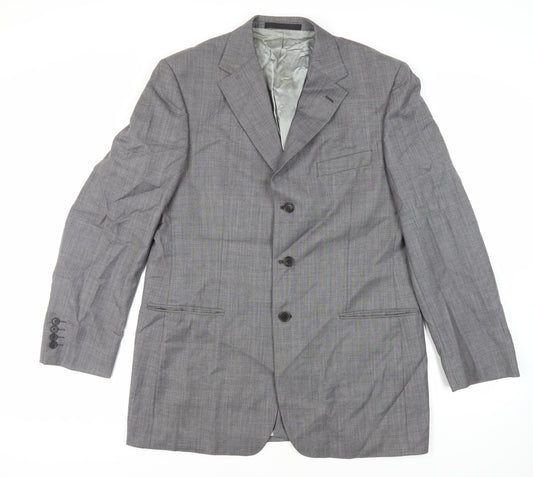 Marks and Spencer Mens Grey Wool Jacket Suit Jacket Size 42 Regular