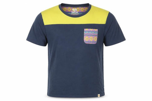 Bellfield Mens Blue Cotton T-Shirt Size XL Crew Neck