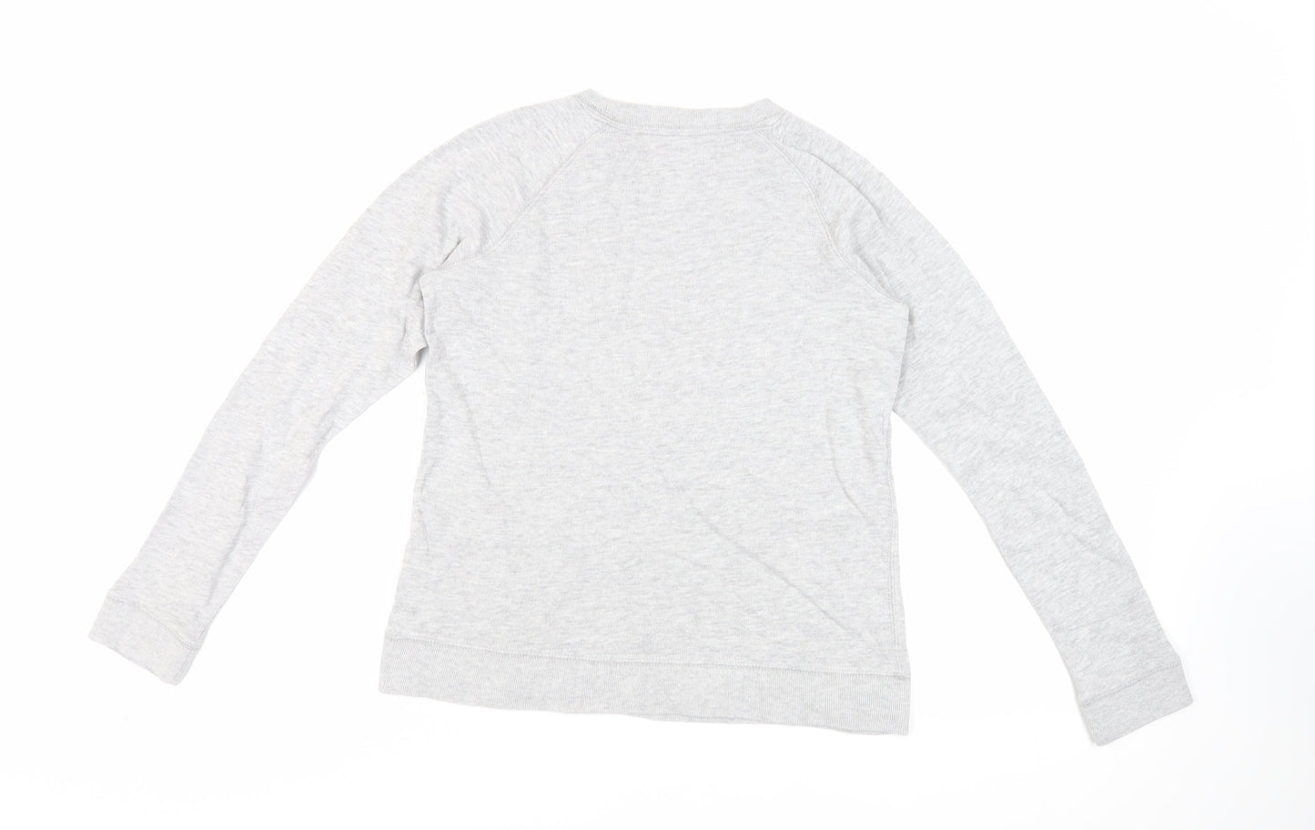 Jack Wills Womens Grey Cotton Pullover Sweatshirt Size 10 Pullover - Logo